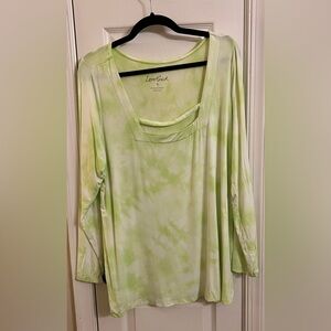 Lovesick Lime Tie-Dye Long Sleeve Tee